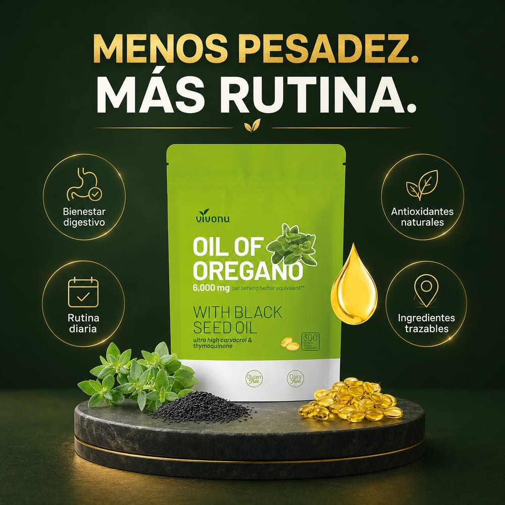 Menos pesadez, más rutina — bienestar digestivo, antioxidantes naturales