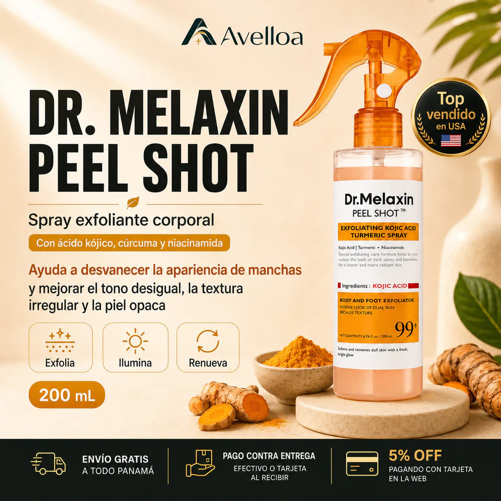 Dr. Melaxin Peel Shot – Spray Exfoliante Corporal 200 mL
