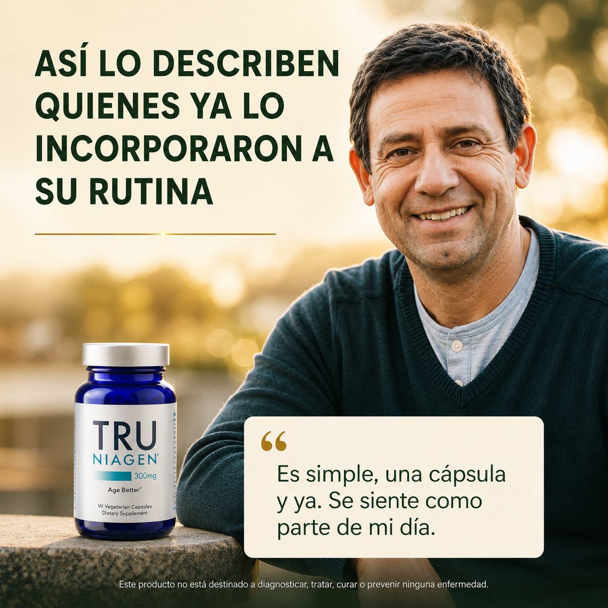 TRU Niagen 300mg – Suplemento NAD+ (90 cápsulas)