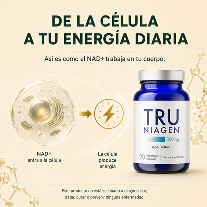 TRU Niagen 300mg – Suplemento NAD+ (90 cápsulas)
