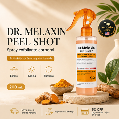 Dr. Melaxin Peel Shot – Spray Exfoliante Corporal 200 mL