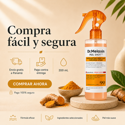 Dr. Melaxin Peel Shot – Spray Exfoliante Corporal 200 mL