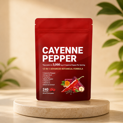 Cayenne Pepper 12-in-1 Advanced Botanical Formula – 240 Softgels