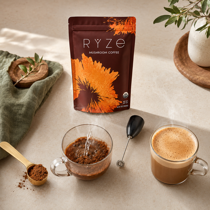 RYZE Mushroom Coffee - Café de Hongos Orgánico (30 porciones)
