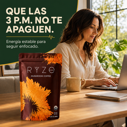 RYZE Mushroom Coffee - Café de Hongos Orgánico (30 porciones)