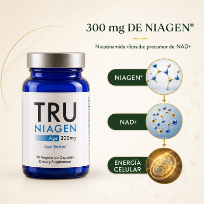 TRU Niagen 300mg – Suplemento NAD+ (90 cápsulas)