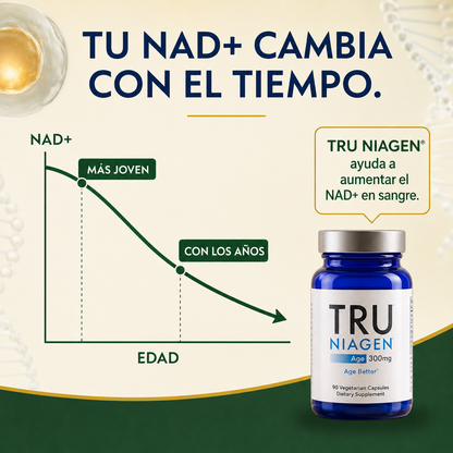 TRU Niagen 300mg – Suplemento NAD+ (90 cápsulas)