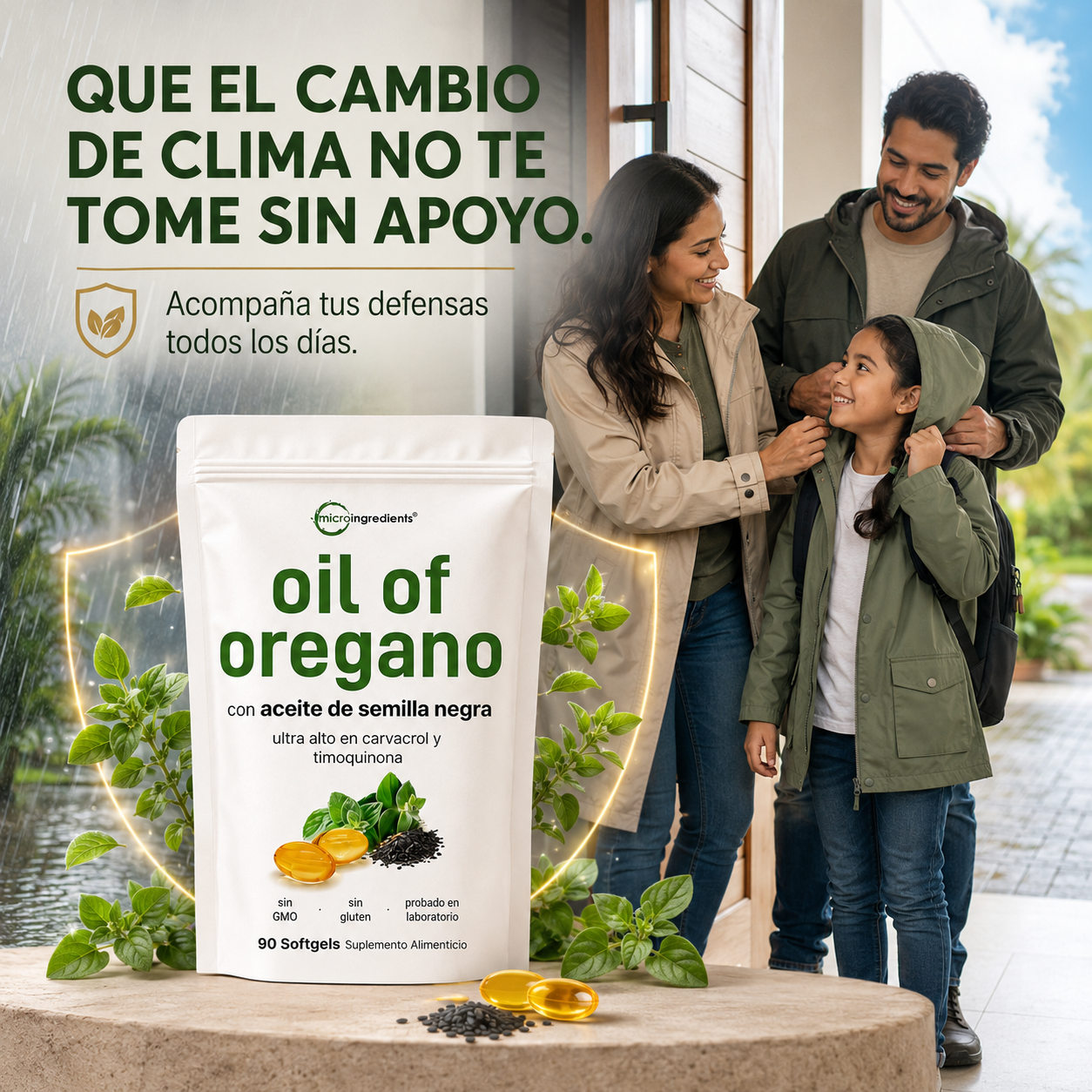 Micro Ingredients Oil of Oregano with Black Seed Oil – 90 Softgels
