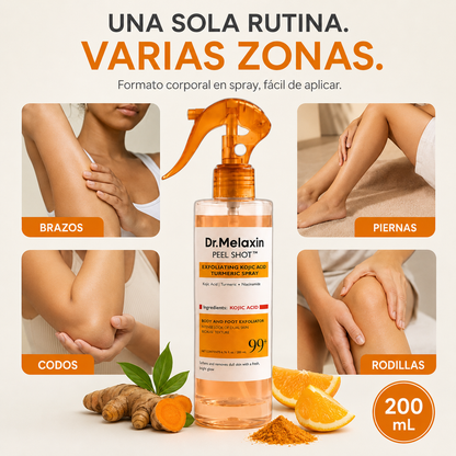 Dr. Melaxin Peel Shot – Spray Exfoliante Corporal 200 mL