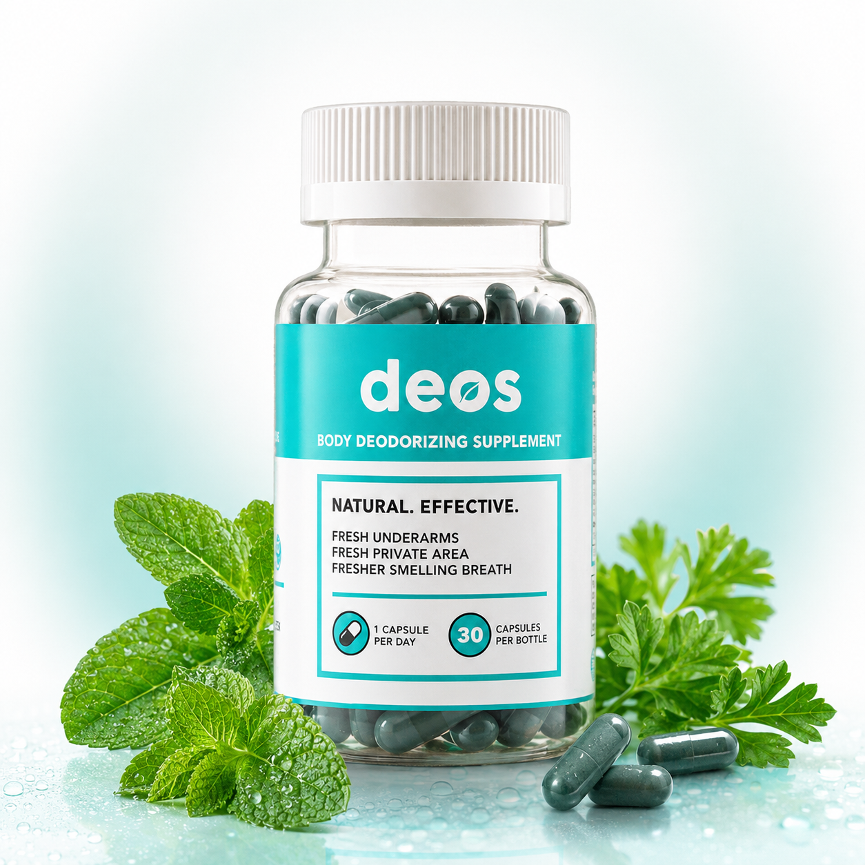 DEOS Body Deodorizing Supplement 30 Cápsulas | Natural Hubb Panamá