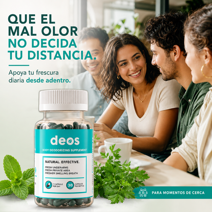 DEOS Body Deodorizing Supplement 30 Cápsulas | Natural Hubb Panamá