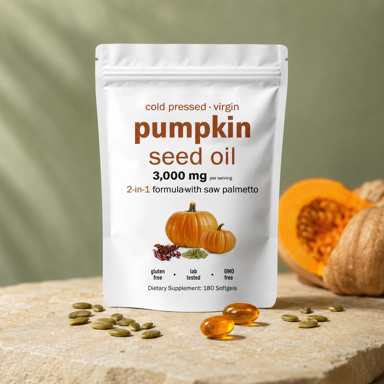 Aceite de Semilla de Calabaza 300 Softgels