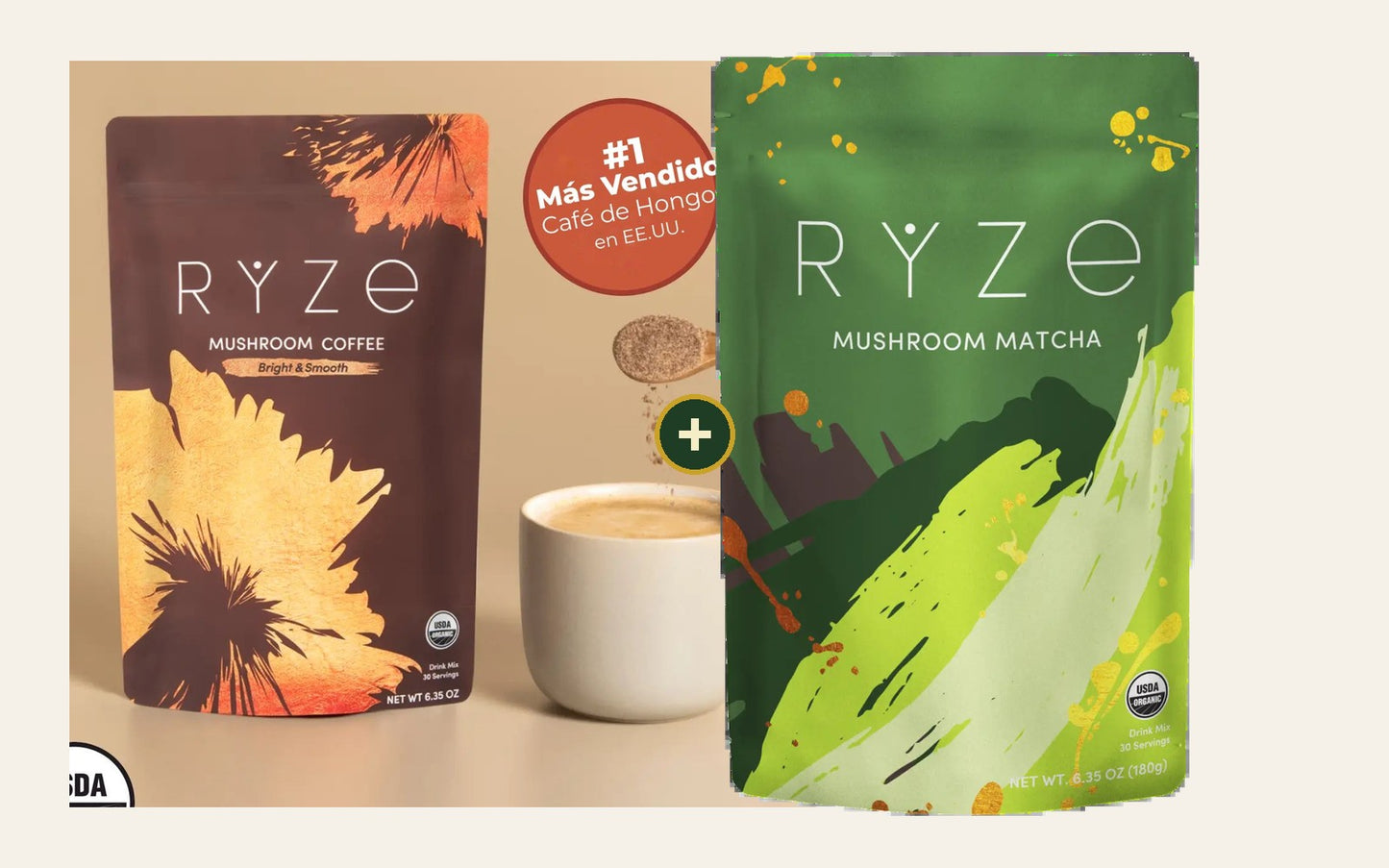 Kit Energía y Calma: RYZE Café + RYZE Matcha