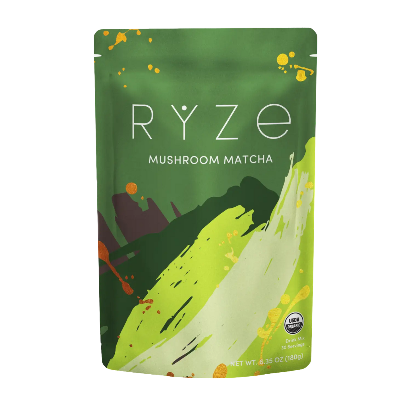 RYZE Mushroom Matcha - Matcha de Hongos Orgánico (30 Porciones)