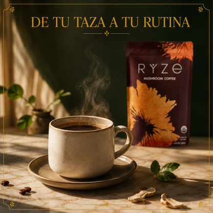 RYZE Mushroom Coffee - Café de Hongos Orgánico (30 porciones)