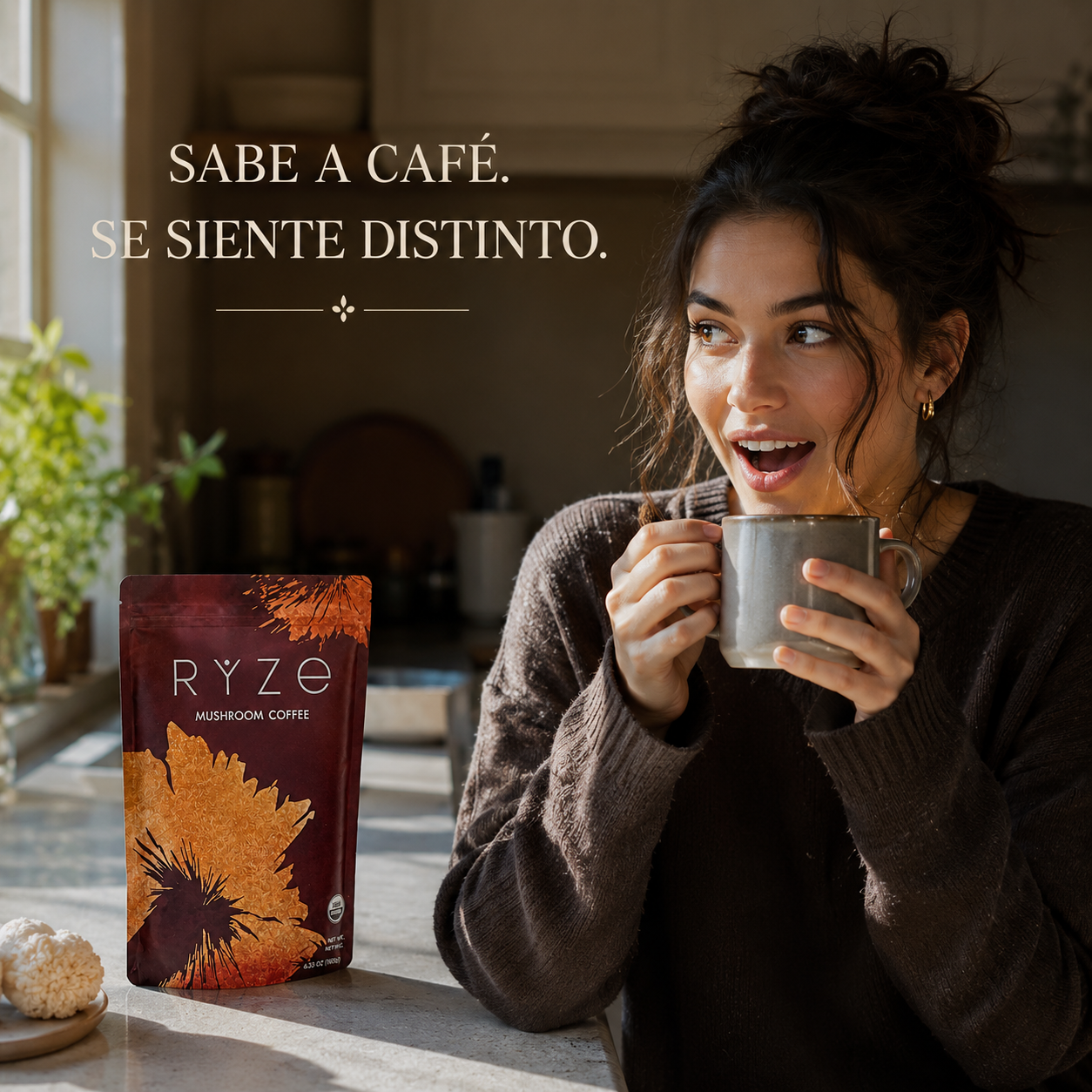 RYZE Mushroom Coffee - Café de Hongos Orgánico (30 porciones)