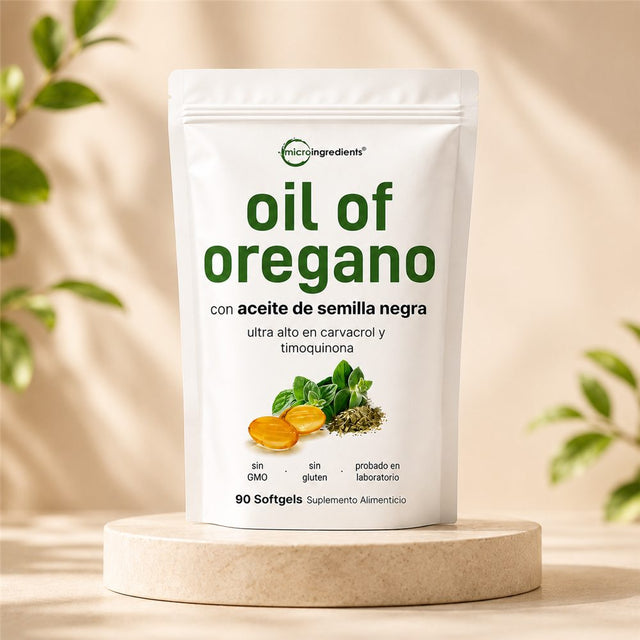 Micro Ingredients Oil of Oregano with Black Seed Oil – 90 Softgels