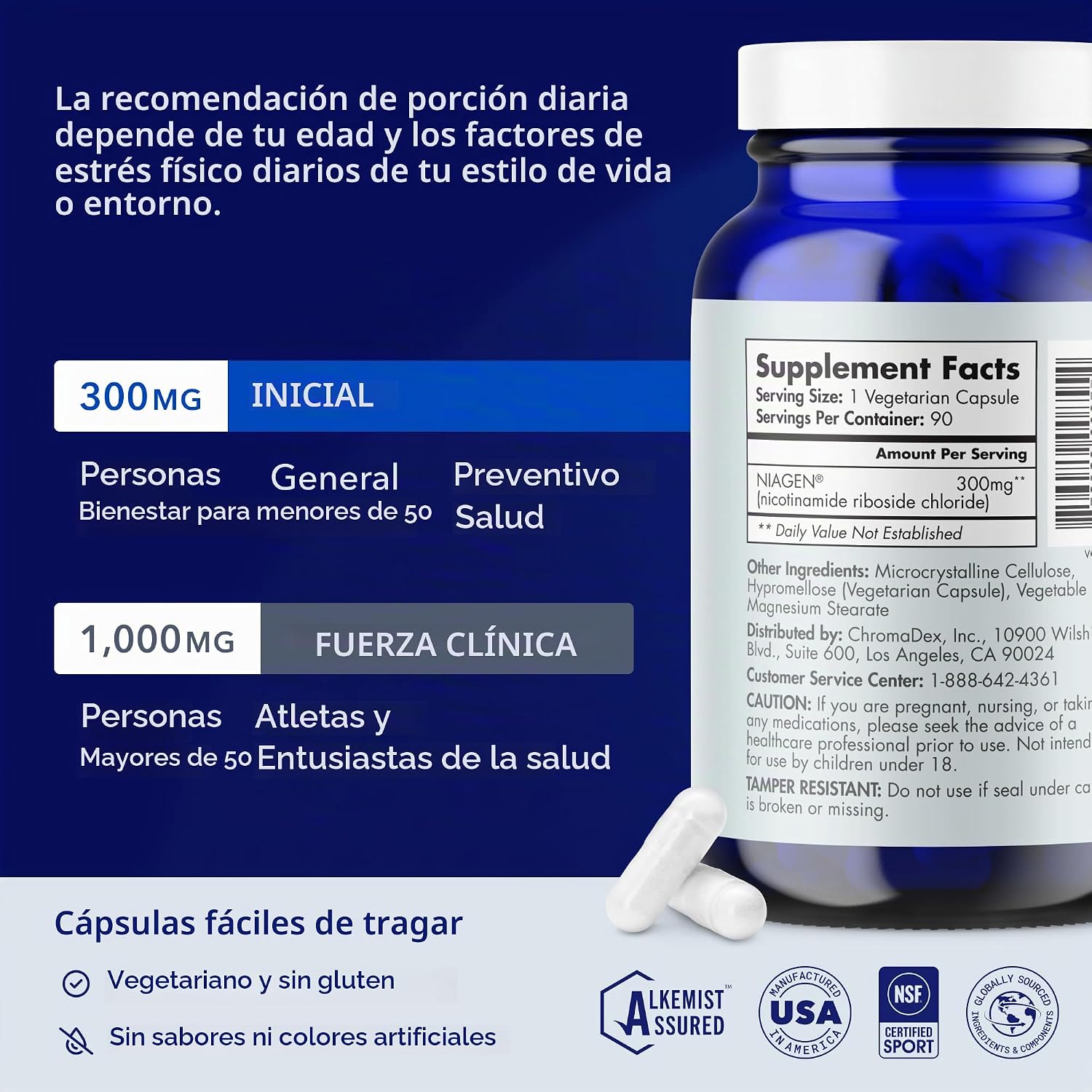 Cómo tomar Tru Niagen 300mg — una cápsula al día