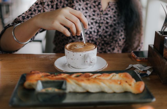 Foto del cliente: preparando su café